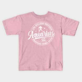 Aquarius horoscope | zodiac sign; star sign; air sign; Aquarian; horoscope; horoscope sign; Aquarius man; Aquarius woman; Aquarius gift; zodiac sign gift; star sign gift; Kids T-Shirt